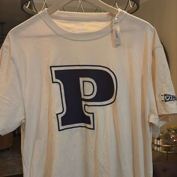 Victoria Secret Pink Purdue P Graphic Tee Shirt Medium - Picture 2 of 6